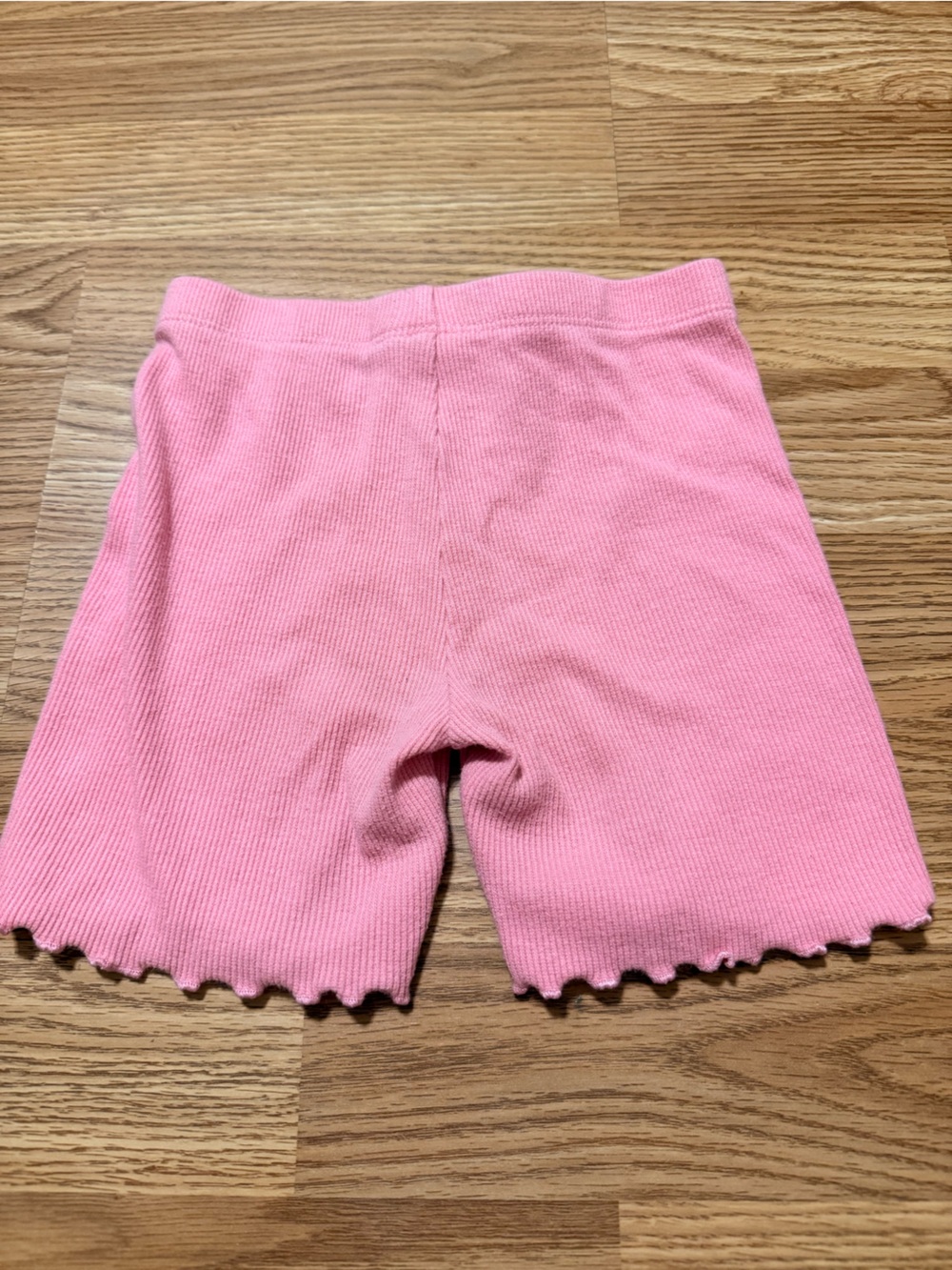 Garanimals Pink Ribbed Scallop-Hem Bike Shorts